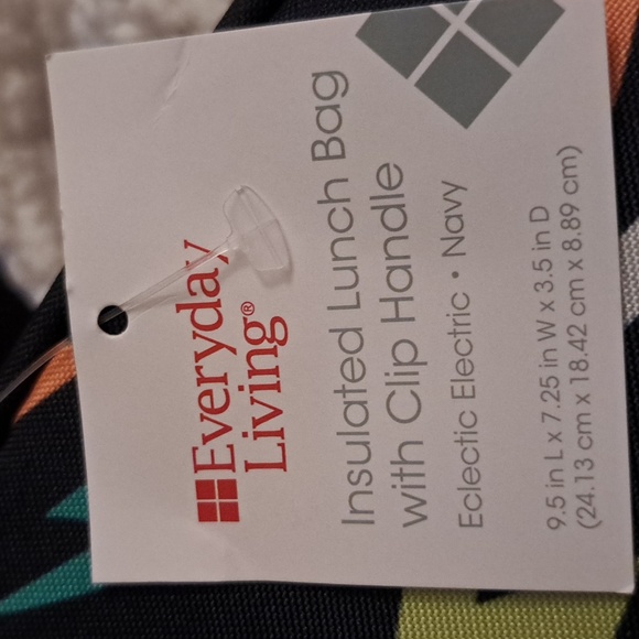 Everyday Living Eclectic Electric Navy Insulated Lunch Bag NWT - Picture 6 of 6